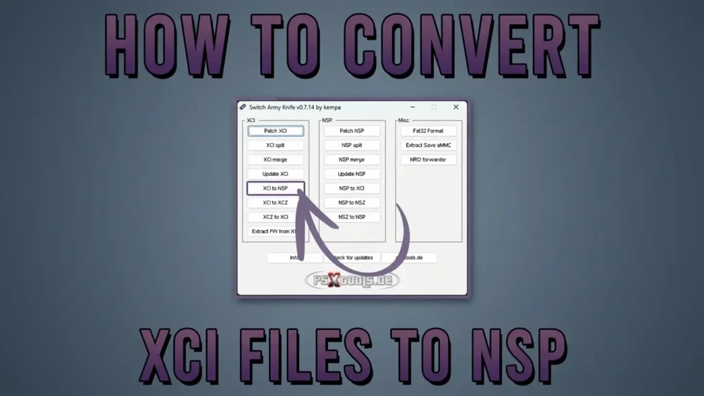 Convert NSZ to NSP or XCI TO NSP Switch ROMs