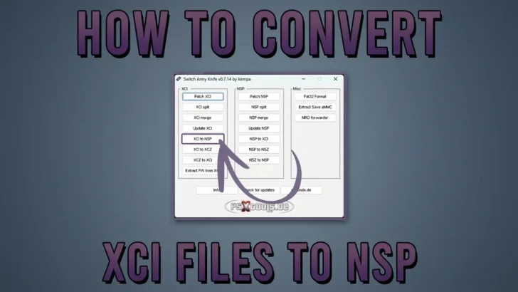 Convert NSZ to NSP or XCI TO NSP Switch ROMs